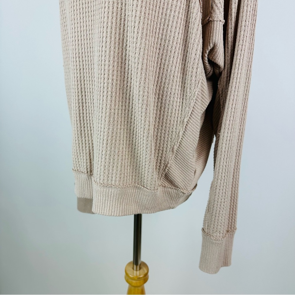 Free People We The Free Santa Clara Thermal Long Sleeve Tee Medium - Picture 10 of 14